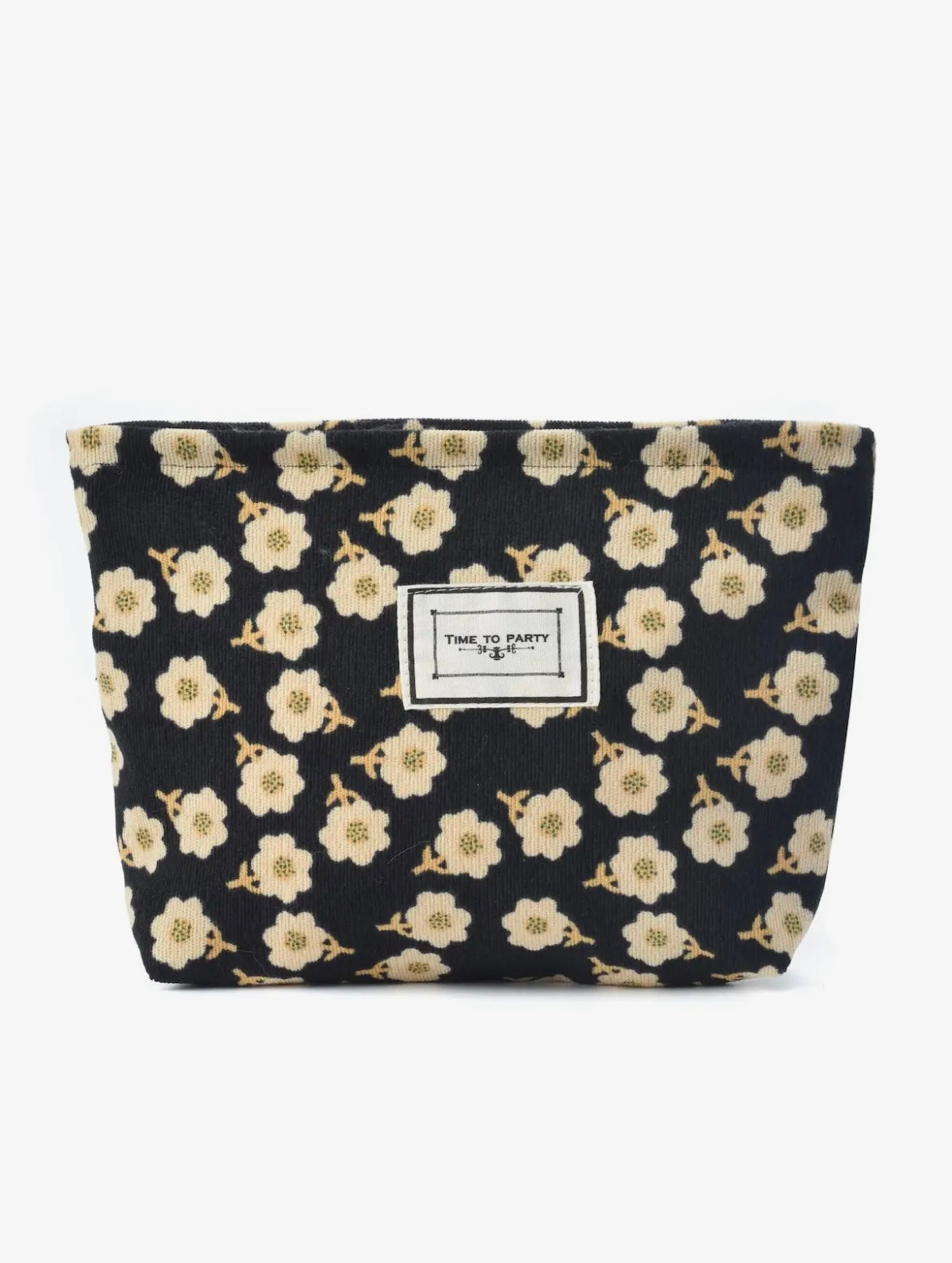 Vintage Floral Print Make Up Bag