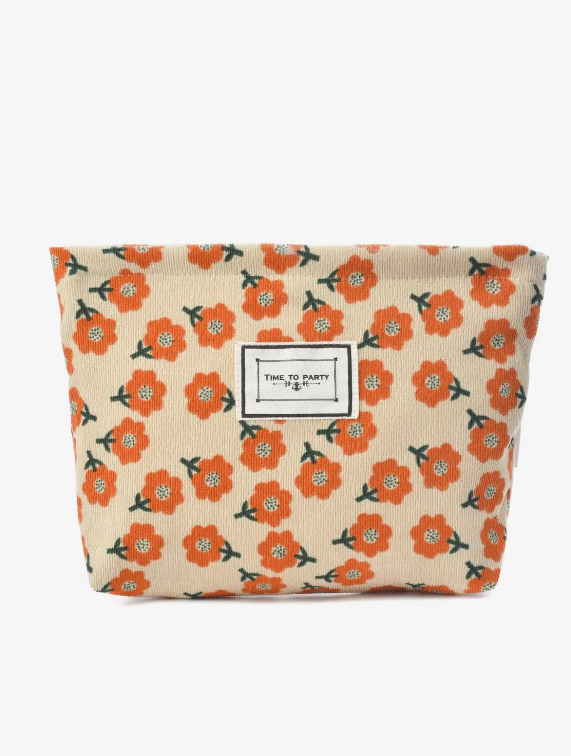 Vintage Floral Print Make Up Bag